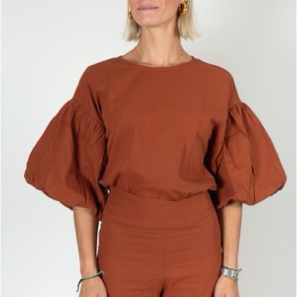 Nono Top in Orange Check